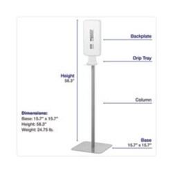 Enterprise Technology Solutions Fit Touch Free Dispenser Floor Stand, 15.7