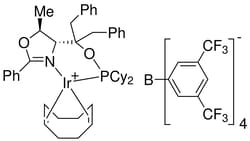 Strem, An Ascensus Company CAS# 583844-38-6. 500mg. ((4S,5S)-(-)-O-[1-Benzyl-1-(5-methyl-2-phenyl-4,5-dihydrooxazol-4-yl)-2-phenylethyl]-dicyclohexylphosphinite)(1,5-COD)iridium(I)