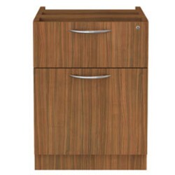 Enterprise Technology Solutions Alera Valencia Series Hanging Pedestal File, Left/Right, 2-Drawer: Box/File, Legal/Letter, Modern Walnut,15.63 x 20.5 x 19.25