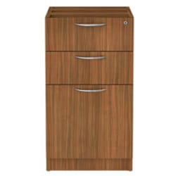 Enterprise Technology Solutions Alera Valencia Series Full Pedestal File, Left/Right, 3-Drawer: Box/Box/File, Legal/Letter, Modern Walnut,15.63 x 20.5 x 28.5