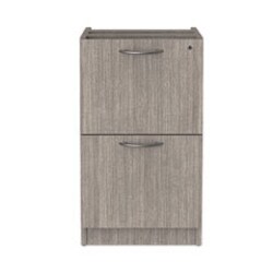 Enterprise Technology Solutions Alera Valencia Series Full Pedestal File, Left or Right, 2 Legal/Letter-Size File Drawers, Gray, 15.63