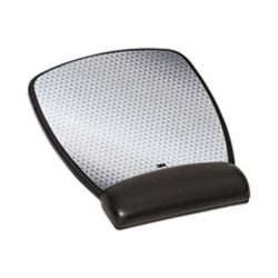 Enterprise Technology Solutions&nbsp;Antimicrobial Gel Compact Mouse Pad with Wrist Rest, 8.6 x 6.75, Black