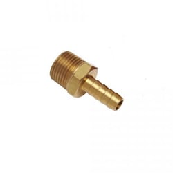 Polyscience Fitting, 1/2” male NPT x 3/8” (9.5 mm) Hose Barb, Brass, Straight,