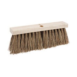 Enterprise Technology Solutions Street Broom Head, 6.25" Brown Palmyra