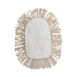 Enterprise Technology Solutions&nbsp;Wedge Dust Mop Head, Cotton, 17.5 x 13.5, White