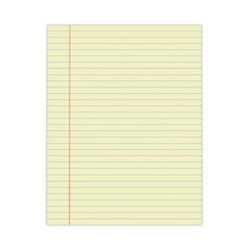 Enterprise Technology Solutions&nbsp;Glue Top Pads, Wide/legal Rule, 50 Canary-Yellow 8.5 X 11 Sheets, Dozen