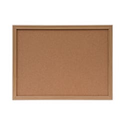 Enterprise Technology Solutions Cork Board with Oak Style Frame, 24 x 18,
