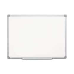 Enterprise Technology Solutions&nbsp;earth silver easy-clean dry erase board, 36 x 24, white surface, silver aluminum frame
