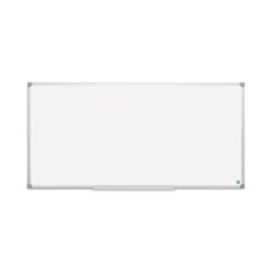 Enterprise Technology Solutions&nbsp;earth silver easy-clean dry erase board, 96 x 48, white surface, silver aluminum frame