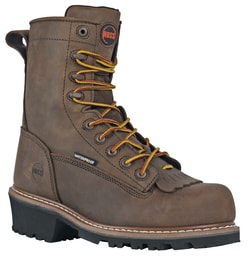 Footwear at Work BRN SAFETY TOE MNS 8 IN LOGGER