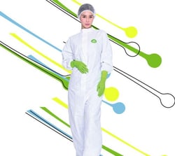 Isofield&trade;&nbsp;Horizon Cleanroom Coverall with Mandarin Collar - ISO Class 4/5 Compatible