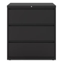 Enterprise Technology Solutions&nbsp;Lateral File, 3 Legal/Letter/A4/A5-Size File Drawers, Black, 36