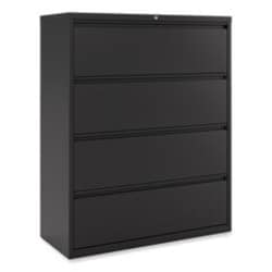 Enterprise Technology Solutions&nbsp;Lateral File, 4 Legal/Letter-Size File Drawers, Black, 42