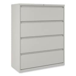 Enterprise Technology Solutions Lateral File, 4 Legal/Letter-Size File Drawers, Light Gray, 42