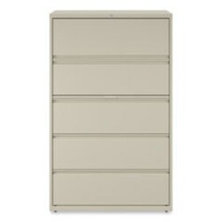 Enterprise Technology Solutions&nbsp;Lateral File, 5 Legal/Letter/A4/A5-Size File Drawers, Putty, 42