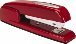 MSC Business Full Strip Desk Stapler 747 20Sheet Capacity Rio Red, Quantity: