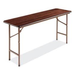 Enterprise Technology Solutions Wood Folding Table, Rectangular, 59.88w
