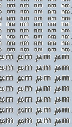 Electron Microscopy Sciences Dry Transfer Sheet µm & Nanometer, 12 and
