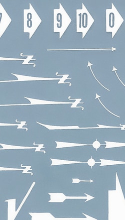 Electron Microscopy Sciences Dry Transfer Sheet Combination Arrows, White,