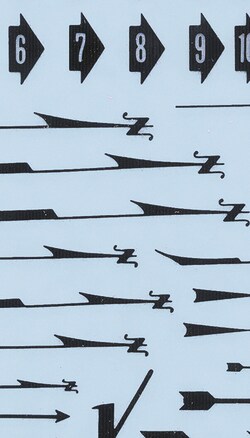 Electron Microscopy Sciences Dry Transfer Sheet Combination Arrows, Black,