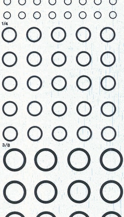 Electron Microscopy Sciences Dry Transfer Sheet Open Circle, Black, Quantity: