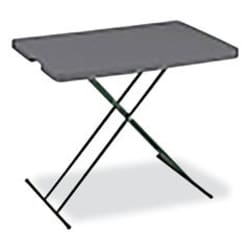 Enterprise Technology Solutions&nbsp;7110017026954 skilcraft personal adjustable height folding table, 20w x 30d x 25h to 28h, charcoal gray