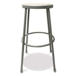 Enterprise Technology Solutions&nbsp;Industrial Metal Shop Stool, Backless, Supports Up To 300 Lb, 30
