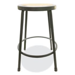Enterprise Technology Solutions&nbsp;Industrial Metal Shop Stool, Backless, Supports Up To 300 Lb, 24