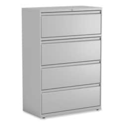 Enterprise Technology Solutions Lateral File, 4 Legal/Letter-Size File Drawers, Light Gray, 36