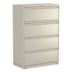 Enterprise Technology Solutions Lateral File, 4 Legal/Letter-Size File Drawers, Putty, 36
