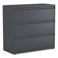 Enterprise Technology Solutions&nbsp;Lateral File, 3 Legal/Letter/A4/A5-Size File Drawers, Charcoal, 42