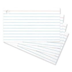 Enterprise Technology Solutions&nbsp;Ring Index Cards, Ruled, 3 X 5, White, 100/pack