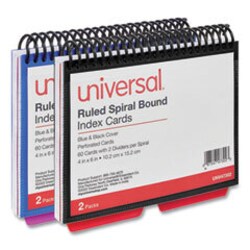 Enterprise Technology Solutions Spiral Bound Index Cards, Ruled, 4 X 6,