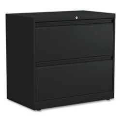 Enterprise Technology Solutions Lateral File, 2 Legal/Letter-Size File Drawers, Black, 30