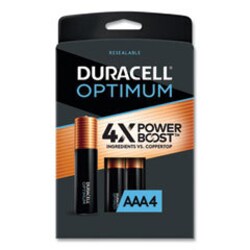Enterprise Technology Solutions Optimum Alkaline Aaa Batteries, 4/pack,
