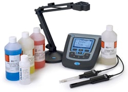 Hach Company HQ440D Water Quality Laboratory pH and Conductivity Meter Package with PHC281 pH Electrode for Waters and CDC401 Conductivity Cell.