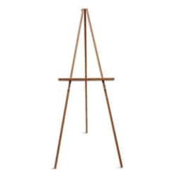 Enterprise Technology Solutions&nbsp;Oak Display Tripod Easel, 60