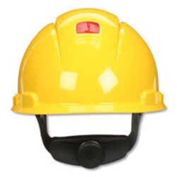 Enterprise Technology Solutions&nbsp;SecureFit Hard Hat with Uvicator, Four-Point Ratchet Suspension, Yellow