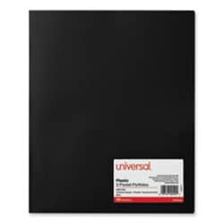 Enterprise Technology Solutions Two-Pocket Plastic Folders, 100-Sheet Capacity,