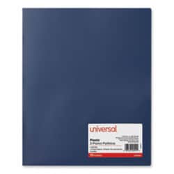 Enterprise Technology Solutions Two-Pocket Plastic Folders, 100-Sheet Capacity,