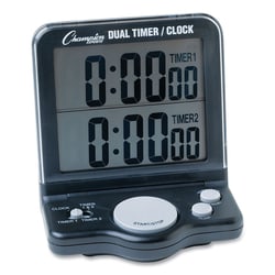 Enterprise Technology Solutions Dual Timer/Clock with Jumbo Di