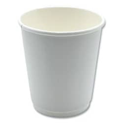 Enterprise Technology Solutions&nbsp;Paper Hot Cups, Double-Walled, 8 oz, White, 25/Pack