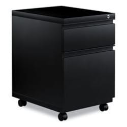 Enterprise Technology Solutions&nbsp;File Pedestal With Full-Length Pull, Left Or Right, 2-Drawers: Box/file, Legal/letter, Black, 14.96