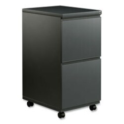 Enterprise Technology Solutions&nbsp;File Pedestal With Full-Length Pull, Left Or Right, 2 Legal/letter-Size File Drawers, Charcoal, 14.96