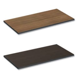 Enterprise Technology Solutions&nbsp;Reversible Laminate Table Top, Rectangular, 47.63w X 23.63d, Espresso/walnut