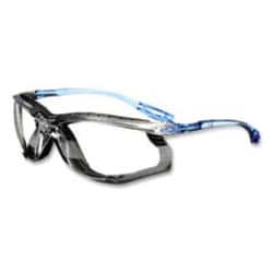 Enterprise Technology Solutions&nbsp;CCS Protective Eyewear with Foam Gasket, Blue Plastic Frame, Clear Polycarbonate Lens