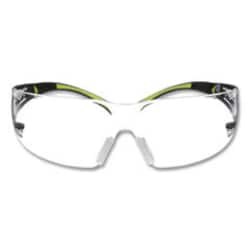 Enterprise Technology Solutions&nbsp;SecureFIt Protective Eyewear, 400 Series, Green Plastic Frame, Clear Polycarbonate Lens