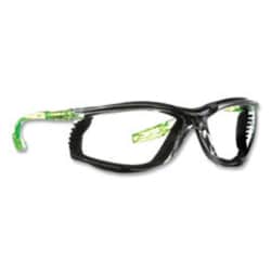 Enterprise Technology Solutions&nbsp;Solus CCS Series Protective Eyewear, Green Plastic Frame, Clear Polycarbonate Lens