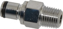 MSC 1/4 Npt Brass, Quick Disconnect, Valved Coupling Insert, Quantity: