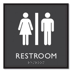 Enterprise Technology Solutions&nbsp;ADA Sign Unisex Restroom Plast